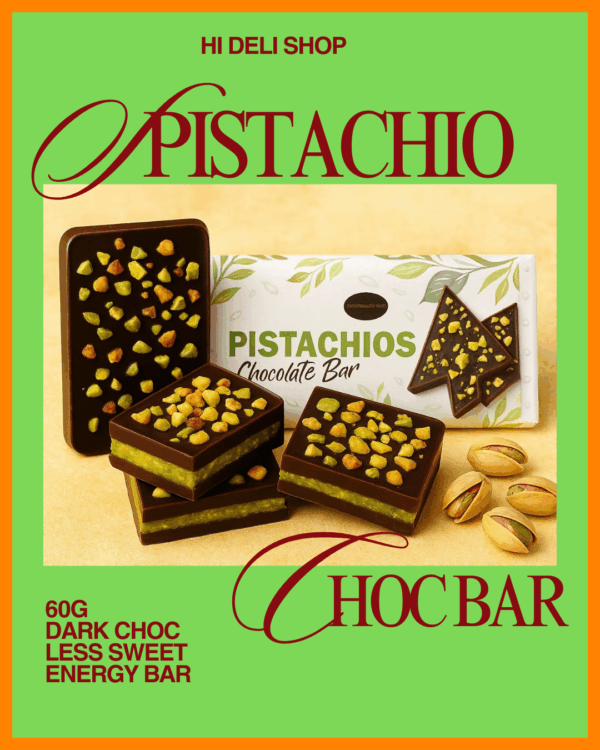 PISTACHIO CHOCOLATE BAR CHOCOTAINER DARK CHOCOLATE