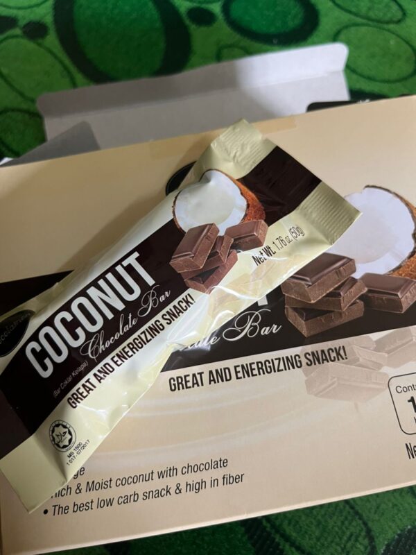 CHOCOLATE COCONUT BAR CHOCOTAINER MIILK CHOCOLATE BAR SHREDDED COCONUT MILK CHOCOLATE BREAKFAST BAR - Image 3