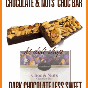 chocolate and nuts chocolate bar by chocotainer