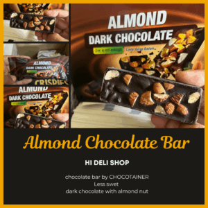 CHOCOTAINER ALMOND DARK CHOCOLATE BAR